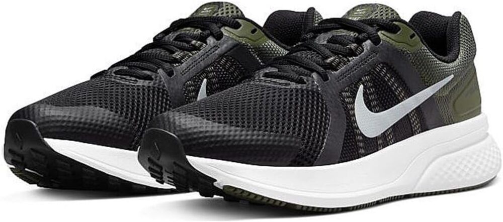 NWT Nike Men's Gymnastics Shoes Sneaker, Black/Grey Cargo Khaki/White, 7 M/8.5 W